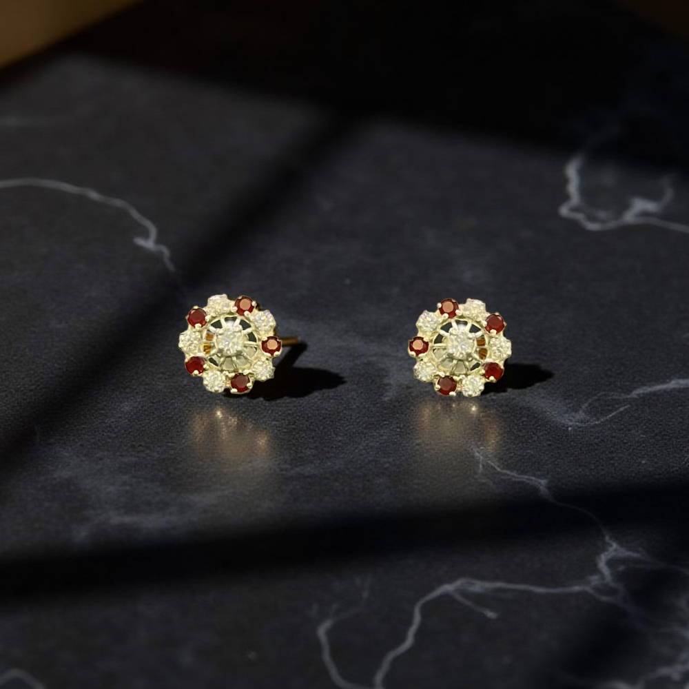 Ruby & Silver Floral