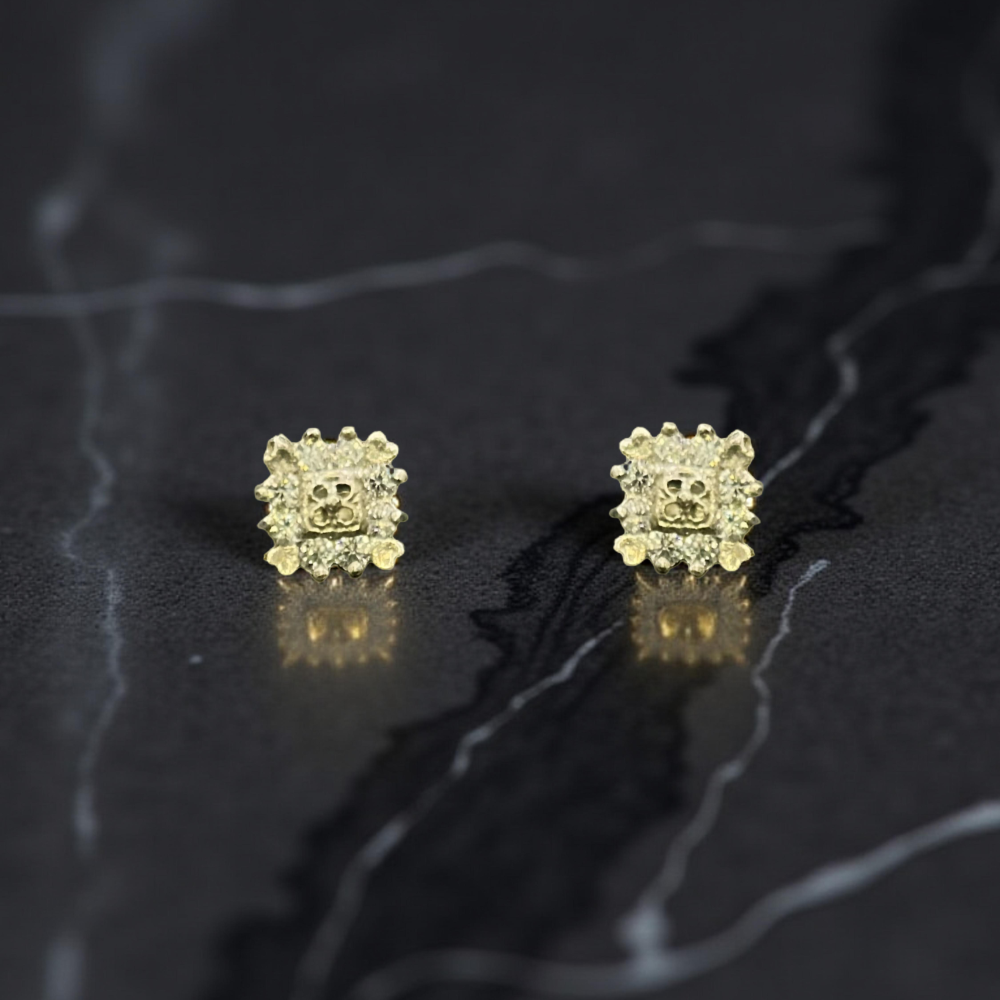 Silver Cluster Studs